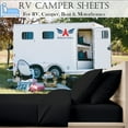 thumbnail image 2 of RV Camper King 72" X 80" Sheet Set 600 Thread-Count 100% Egyptian Cotton 10-Inch Deep Pockets - Made for RV - Black Color, 2 of 7
