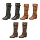 thumbnail image 3 of Guardurnaity 1 par de botas de tacón alto para mujer, portátiles, lavables, a la moda, de Color sólido, antiguo, para invierno y otoño, calzado para Calzado Negro Talla 38 Guardurnaity AP012983-01, 3 of 6