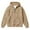 Khaki, variant on Girls Boys Cozy Half Zip Hooded Knit Sweatshirt & Long Sleeve Loose Pullover Top With Pockets For Toddler Athletic Casual Wear,Size:5-6 Years