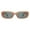 Tan, variant on Women's Sunglasses Retro Fashion Rectangular Classic Shades UV400 Tortoise