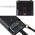 thumbnail image 4 of Bolso bandolera de piel sintética Laklulu para teléfono móvil para mujer, monedero con ranuras para tarjetas de crédito y espejo, apto para la mayoría de los teléfonos inteligentes, 4 of 6