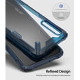 thumbnail image 3 of Ringke Fusion-X Case Compatible with Samsung Galaxy A70, Transparent Hard Back Shockproof Advanced Bumper Cover - Space Blue, 3 of 8
