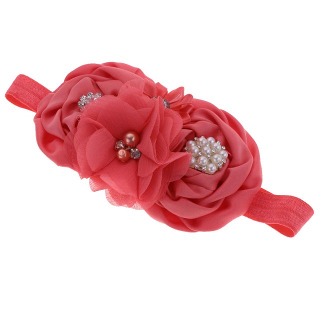 Diadema para Niña con Incrustaciones de Flores de Imitación Perfecl 12cm × 8cm × 3cm