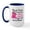 White/Navy Inside, variant on CafePress - Mad Chick 2 Breast Cancer Large Mug - 15 oz Ceramic Large White Novelty Mug