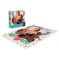 thumbnail image 2 of Ceaco 100 Piece Afro Unicorn Collage Interlocking Jigsaw Puzzle, 2 of 5