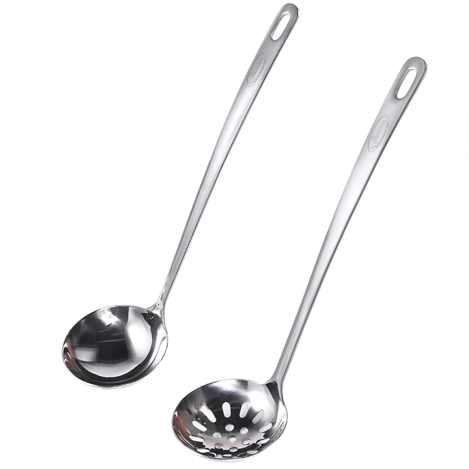 Colander Strainer Spoon Soup Stainless Steel Ladle Pot Hot Cooking Skimmer W