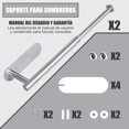 thumbnail image 2 of Organizador de Gorras para Pared, Soporte Retráctil de Acero Inoxidable para 30 Gorras/Gorros - Instalación con Adhesivo o Tornillos, para Clóset, Puerta, Dormitorio, 2 of 4