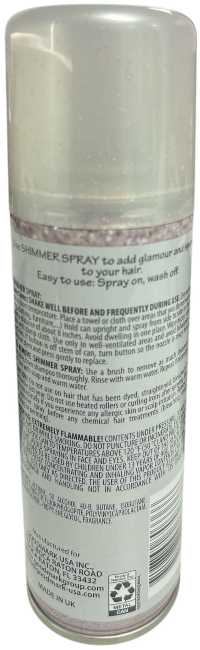 Shimmer Spray, Silver, 3oz, by Goodmark