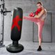 thumbnail image 1 of Saco de boxeo inflable, saco de arena para boxeo, juguete para aliviar el estrés (negro), 1 of 9