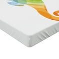 thumbnail image 2 of Ambesonne Underwater Fitted Sheet, Coral Reef Aquarium, Twin Size, Orange Green, 2 of 3