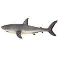 thumbnail image 2 of Figura de tiburón blanco de simulación para niños, modelo de criaturas marinas del océano, juguete de animales, 2 of 10
