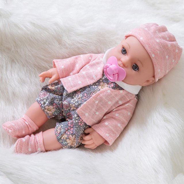 Juguetes para niñas de 1 año o más Muñeca realista de 12 pulgadas Muñeca de niña con ropa linda Sombrero Muñeca Muñeca de niña realista Juguetes Actividades para el hogar Regalos para padres