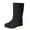 Black, variant on Women's Rain Boots Rainy Rain Tube Solid Color Thick Rainproof Non Slip Rain Boots Womens Rubber Boots White 37