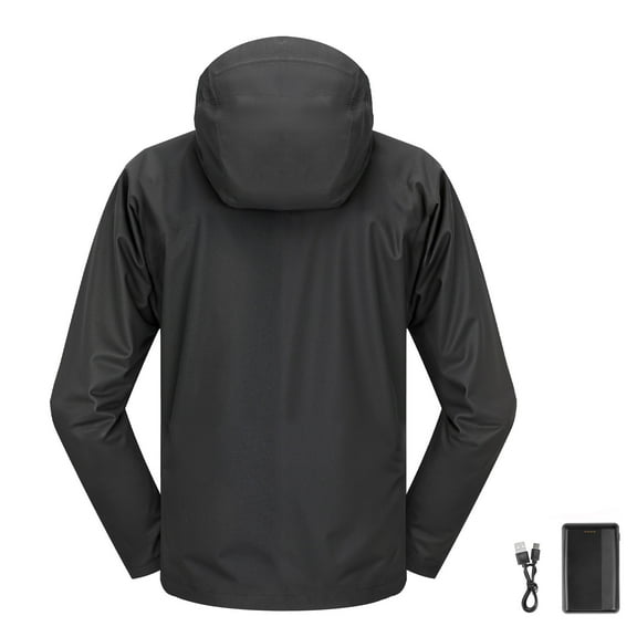 KFFKFF Heated Jacket for Women with 7.4V Battery, Lightweight Electric Heating Coat, Windproof and Waterproof Outerwear with 5 Heating Zones & Adjustable Heat Levels, Machine Washable