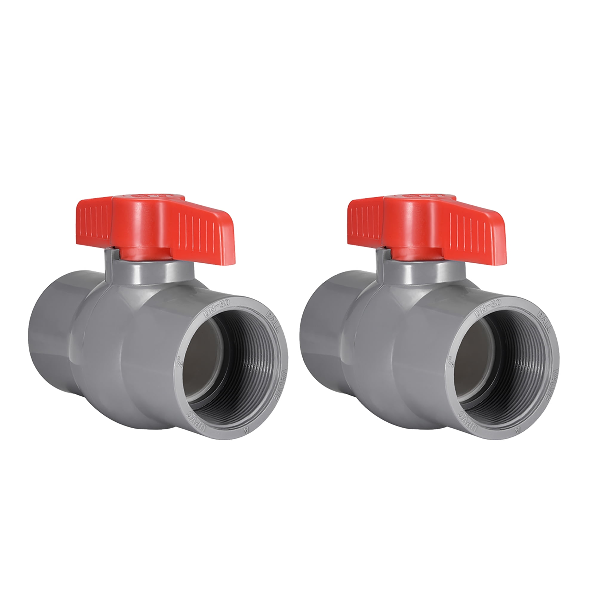 Pvc Ball Valve Water Supply Pipe Knob Tap Faucet Thread Ends 2