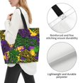 thumbnail image 3 of Easygdp Mardi Gras7 Bolsas Tote para Mujer, Bolsos de Hombro para Viaje, Bolsos de Mano de Gran Capacidad para Compras y Trabajo, 3 of 8