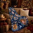 thumbnail image 3 of Whimsical Woodland Slumber Serene Forest Animals Under Starry, Peaceful Bird Art Scene, Warm Flannel Blanket for Cabin and Lodge, Bird Lovers Housewarming Gift, Artistic Home Decor, 3 of 9