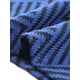thumbnail image 5 of Vestidos de Otoño para Mujeres Casual de Manga 3/4 con Escote en V, Estampado de Zigzag, Suelto, Largo hasta la Rodilla con Bolsillos, S Azul Real, 5 of 6