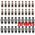 thumbnail image 3 of 20/40PCS Lockless Momentary ON/OFF Push button Red/Black Mini Switch PBS-110, 3 of 14