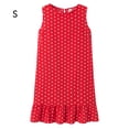thumbnail image 2 of Sonducket Vestido de mujer Punto Ropa sin mangas Ropa suelta Vestido de tanque con volantes sueltos Vestidos Vino rojo S, 2 of 4