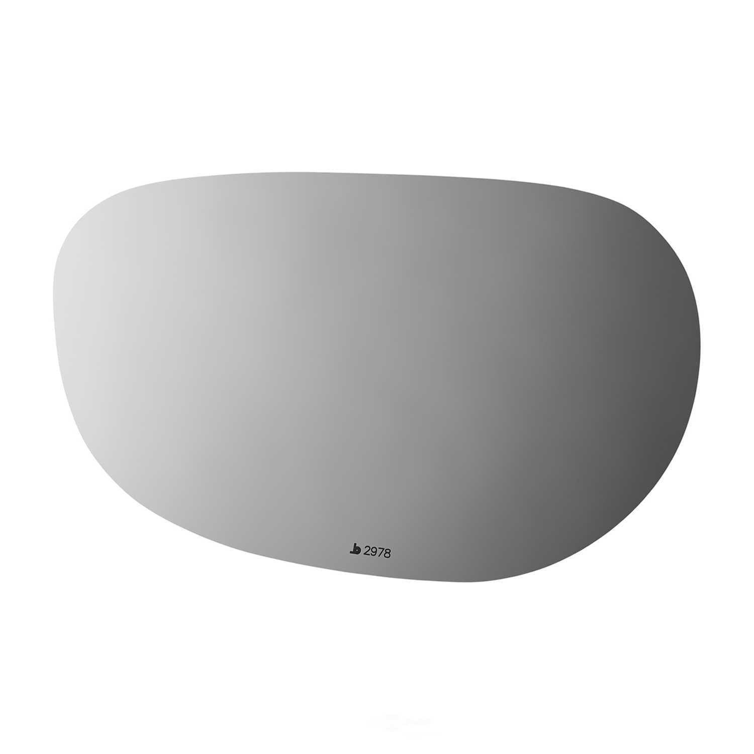 Burco Side View Mirror Replacement Glass - Clear Glass - 2978