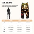 thumbnail image 2 of Salouo Butterfly Flower Plant Skull Print Women's Pajama Pants Casual Loose Sweatpants PJs Flowy Pants Drawstring Palazzo for Women Wide Leg Pants Lounge Pajama -X-Large, 2 of 8