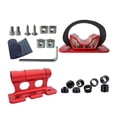 thumbnail image 2 of Colaxi Bikes Block Fork Mount Bike Holder Rear Wheel Rack Mount Bracket Quick Release 5x100mm Universal Carrier for Car Rack Red and Red, 2 of 8