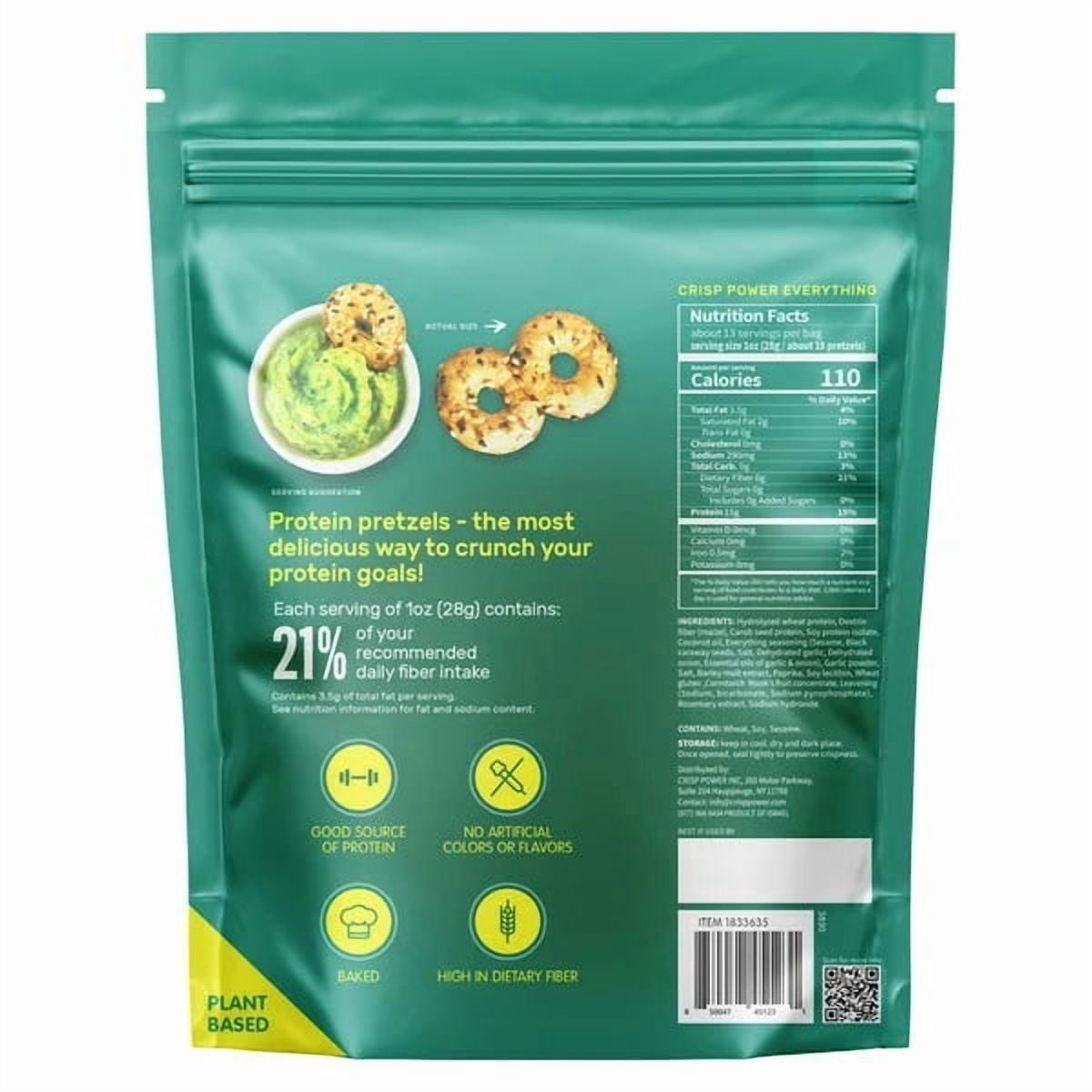 Crisp Power Everything Protein Pretzels, 13 Ounce
