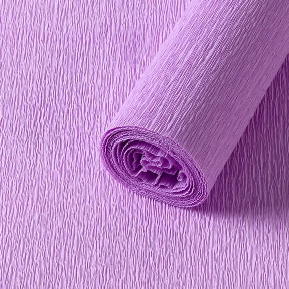 XmhyTop-A 1 Rolls Crepe Paper 250*50cm Crepe Paper Roll, Perfect for Party Decorations, Party Supplies DIY Crafts,Light Purple