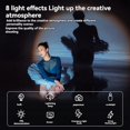 thumbnail image 2 of Luz LED de Video Portátil de 60 W, Bicolor, 2800 K-6500 K, COB, Luz de Relleno de Alta Potencia, Luz de Relleno Portátil para Transmisión en , Enchufe de la UE, 2 of 6