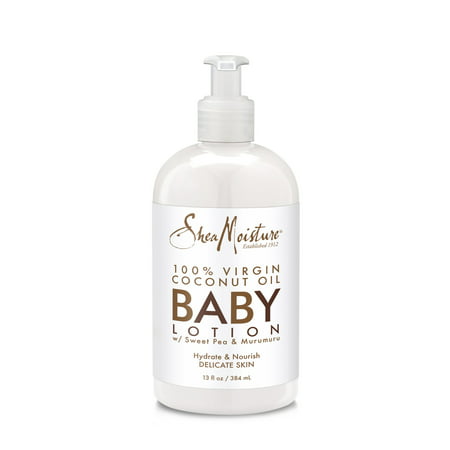 SheaMoisture Baby Lotion 100% Virgin Coconut Oil, Sweet Pea & Murumuru 13 fl (Best Oil For Baby Skin)