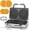 5 Inch Pizzelle Maker, variant on 6-in-1 Mini Waffle Maker With Removable Plates, 4.5'' Mini Waffle Iron for Holidays, Parties & Events Waffle Maker Machine, 8 Plates with  Ceramic Coating, White
