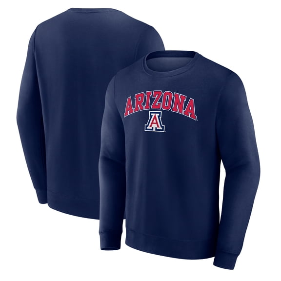 Men's Navy Arizona Wildcats Campus Fleece Pullover Sweatshirt