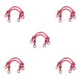thumbnail image 2 of maskred 2pieces Multi Color Handle Easy To And Durable Bag Strap With Wooden Bead Belt Practical And Elegant red 46cm 5Set, 2 of 6