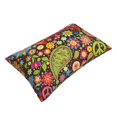 thumbnail image 3 of Daiia Hippie Peace Love Bedding Waterproof Pillow Protector Zippered Queen – Bed Bug Proof Pillow Encasement-14"x20", 3 of 9