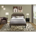 thumbnail image 2 of East West Furniture Granbury 2-Piece Wood Queen Bedroom Set in Brown/Black, 2 of 8