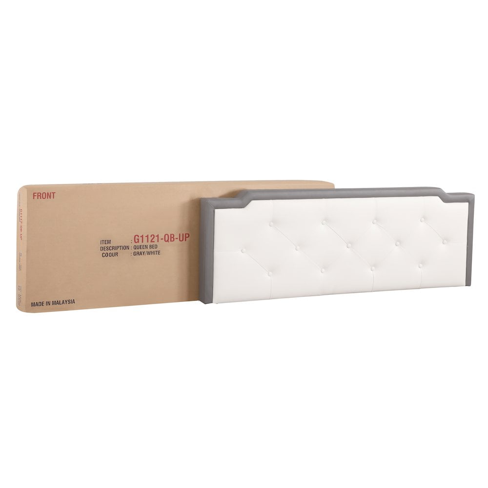 Glory Furniture Deb Full Bed in Light Grey Color