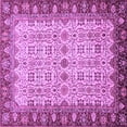 thumbnail image 1 of Ahgly Company Indoor Square Oriental Purple Traditional Area Rugs, 8' Square, 1 of 4