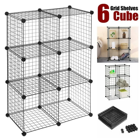 Metal Wire Cube Storage 6 Shelves Organizer Stackable Bins Modular Bookcase Diy Closet Cabinet Shelf For Home Office 29 52 L X 14 56 W 43 7 H Black Canada - Metal Wire Storage Cubes Organizer Metal Wire Cube Storage 6 Shelves Organizer Stackable Bins Modular Bookcase Diy Closet Cabinet Shelf For Home Office 29 52 L X 14 56 W 43 7 H Black Canada - Metal Wire Storage Cubes Organizer