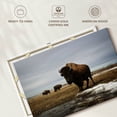 thumbnail image 6 of Elephant Stock Bison Cloud Day Wall Art - Horizontal Canvas Wall Art - Living Room Wall Decor - Animal Canvas - Gray And Brown Decor - 30" x 20", 6 of 8
