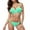 Mint Green, variant on Womens Bikini Swimsuits Bikini Set for Women Sexy Bathing Dressy Solid V Neck Spaghetti Strap Top Thong Swimsuit Summer Pink,XL