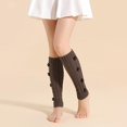thumbnail image 2 of Mujeres Invierno Twist Cable Knit Calentadores de piernas Dulce Navidad Flor artificial Funda para botas Mangas Vacaciones Térmicas Rodillera Calcetines hasta la pantorrilla, 2 of 5