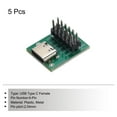 thumbnail image 3 of Uxcell 5 Pcs USB Type C Female Connector to DIP Adapter Breakout Module Solder Breakout PCB Board, 3 of 4