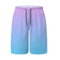 thumbnail image 4 of NIEWTR Mens Casual Shorts Stretch Joggers Casual Shorts for Men Drawstring Shorts with Multi Pockets Sports Shorts Men's Summer Shorts XXXXXL,Light Purple, 4 of 5