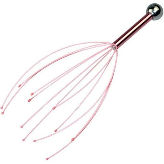 Handheld Scalp Massager Stainless Steel Wire Head Massager to Promote Blood Circulation Spa Headache Head Neck Massage