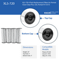 thumbnail image 3 of XLS-720 4 Pack Replacement Filter for Pentair Clean Clear Plus 320. Also replaces Pentair R173573, Pleatco PCC-80,  Unicel C-7470, Filbur FC-1976, 3 of 6