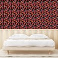thumbnail image 3 of Ambesonne Floral Peel & Stick Wallpaper for Home, Botanical Red Flowers Plot, 13"x36", Pale Fuchsia and Burgundy, 3 of 5