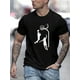 thumbnail image 2 of Camiseta de manga corta con estampado de siluetas de baloncesto saltando, informal, cómoda y versátil, ideal para el día a día de primavera/verano. Para adultos, hombres, mujeres, adolescentes y jóven, 2 of 7