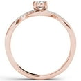 thumbnail image 3 of 1/20Ct TDW Diamond 10K Rose Gold Criss-Cross Engagement Ring, 3 of 5