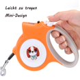 thumbnail image 4 of Correa retráctil para perros, 5 m, hasta 25 kg, perros grandes y medianos, linterna, bolsa para excrementos de perro con dispensador de bolsas, 4 of 5